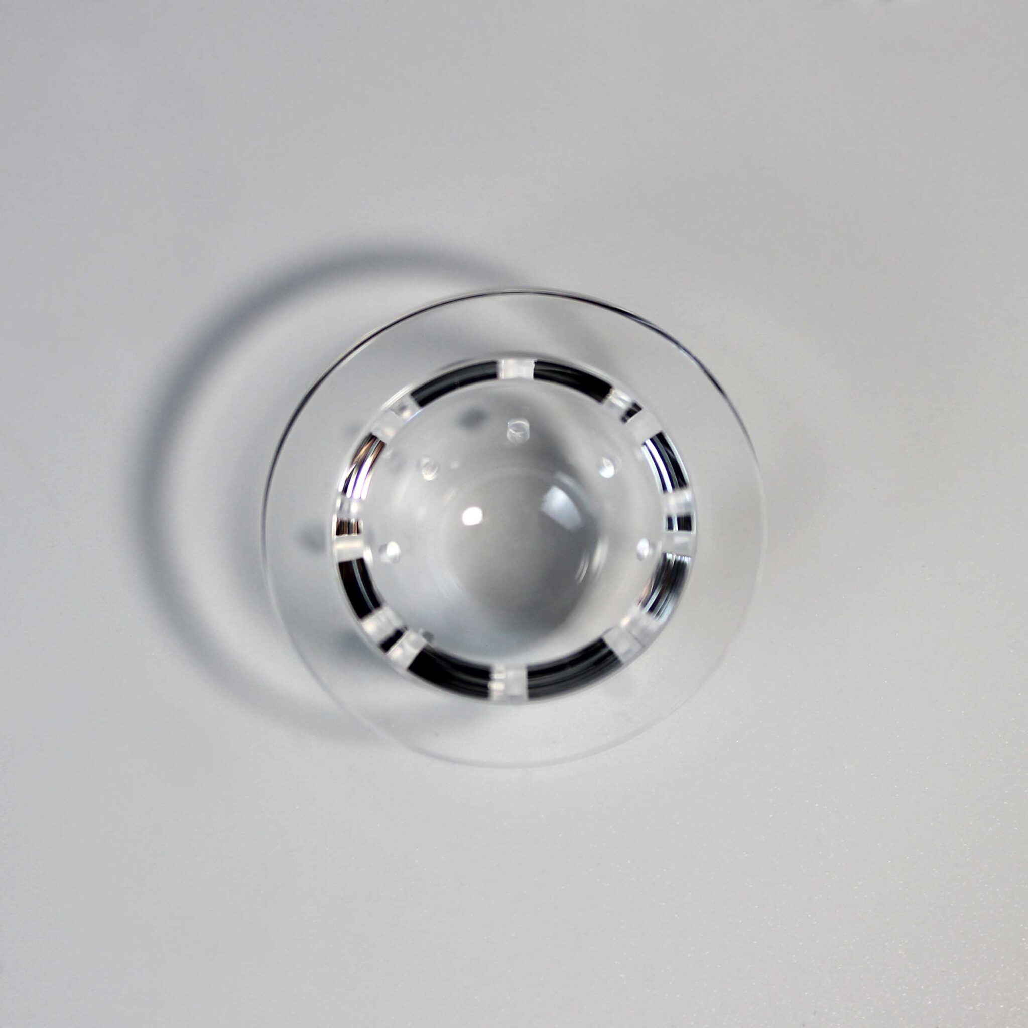 Optical Dome Lens with Precision Machined Holes
