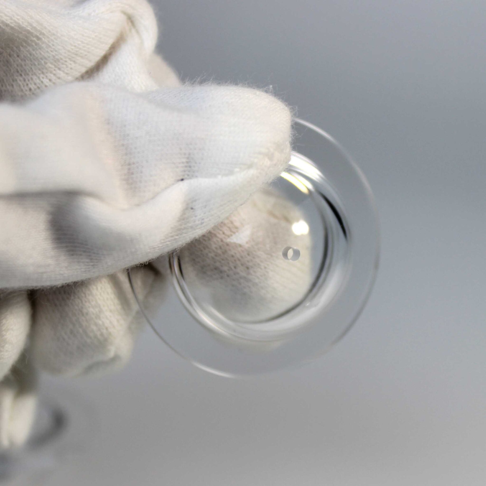 Optical Dome Lens with Precision Machined Holes